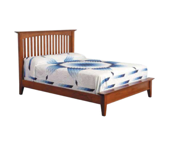 Arch Mission Slat Bed with Low Footboard