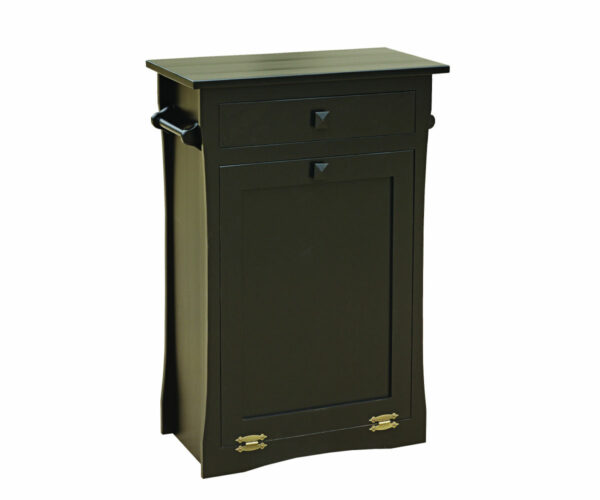 Tilt Out Trash Bin with Drawer and Bar