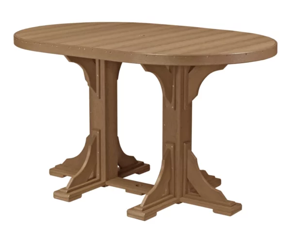 4' × 6' Oval Table - Bar Height